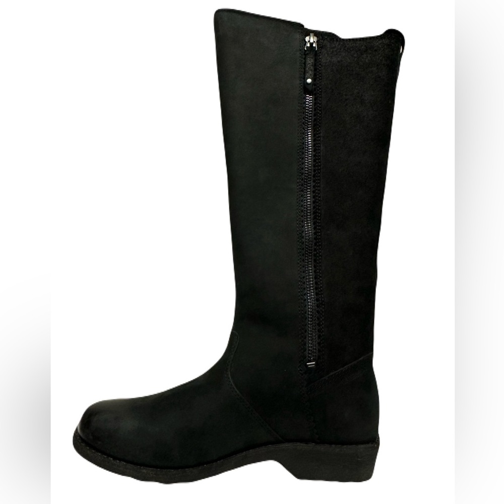 NEW Teva Womens Size 6 Black Leather Tall Ellery Waterproof Boot *Display Pair* - Picture 7 of 9